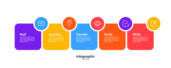 Modern infographic template design, business infographics