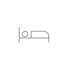 Fototapeta premium Bed Icon, Furniture Icon, Hotel Icon, Hostel Icon Vector Illustration Eps10