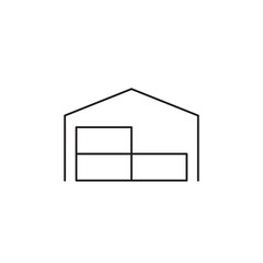 Warehouse Icon, Industrial Icon Vector Illustration Eps10