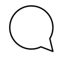 Black doodle speech bubble.