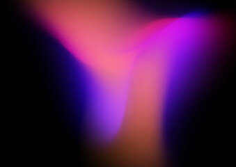 Pink purple orange gradient background with aurora texture on black background