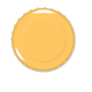 Beer bottle cap isolated on a white background