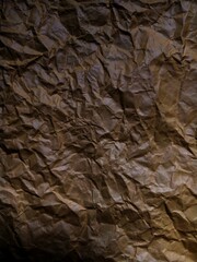 Abstract degrade brown crumpled paper texture background 