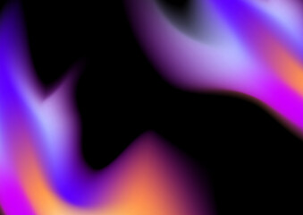 Modern bright blurred gradient background on black background