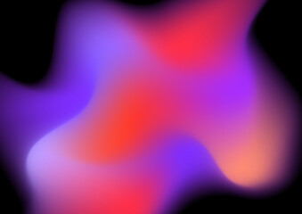 Modern bright blurred gradient background on black background