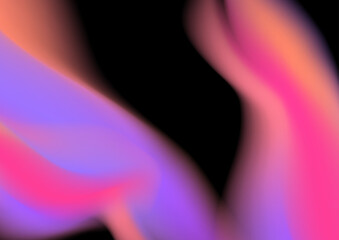 Modern bright blurred gradient background on black background