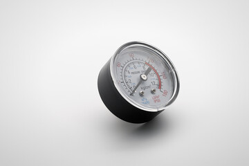 Small pressure gauge.