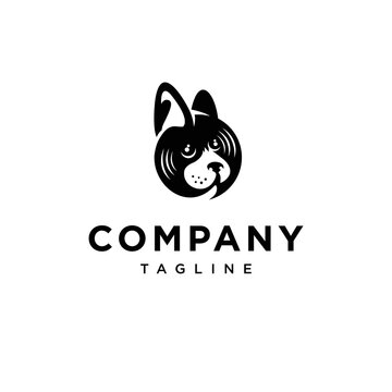 
Dog record studio Vector logo icon vector Template.eps