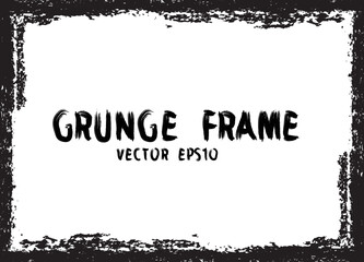 grunge frame. vector illustration. 