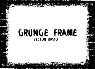 grunge frame. vector illustration. 