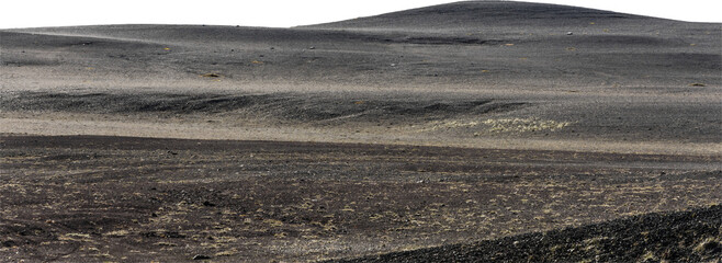 Isolated PNG cutout of the Icelandic steppes  on a transparent background