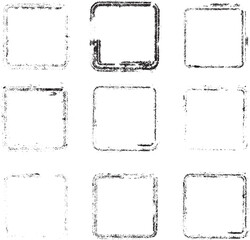 Set of Grunge Rubber Texture Stamp . Vector Illustration .