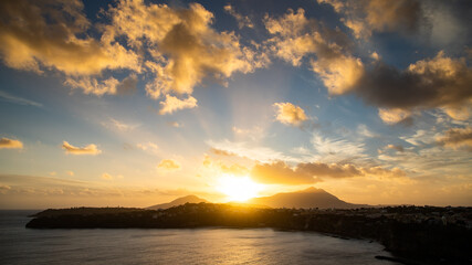 Fototapeta premium beautiful sunset by the sea