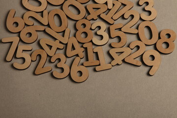 Background of numbers. from zero to nine. Numbers texture. Finance data concept. Mathematic....