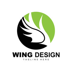 Wings Logo, Phoenix Logo, Bird Wing Vector, Template Illustration, Wing Brand Design