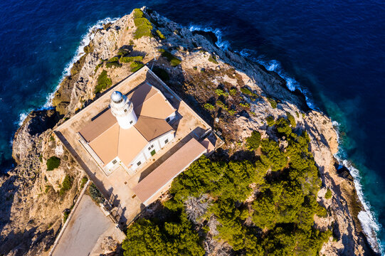 Far de Capdepera lighthouse with cliffs
