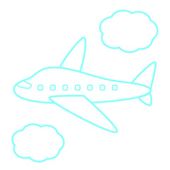 飛行機のイラスト