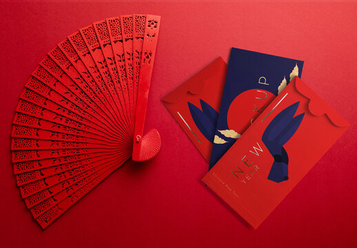 Chinese New Year Envelope Mockup