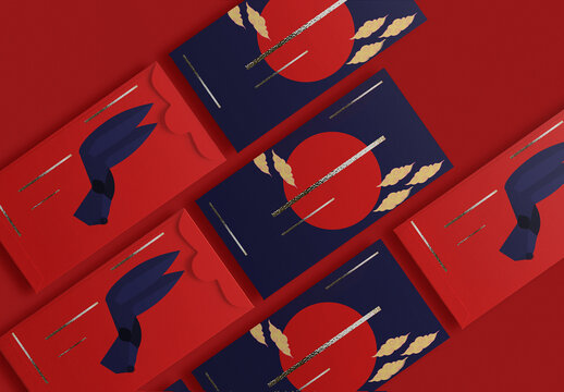 Chinese New Year Envelope Mockup