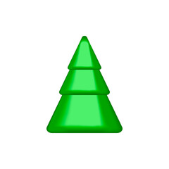 An image of a Christmas tree. A festive Christmas tree. The element is intended for postcards, banners, covers, albums, blogs.