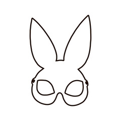 Mask for erotic games. Illustration of sex toy. Erotic object.