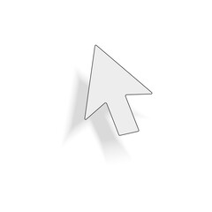 Cursor Arrow icon isolated on a white background