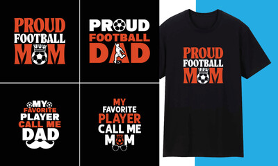 Football Typography T shirt Design