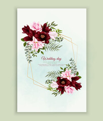Luxury wedding invitation card. wedding invitation template.