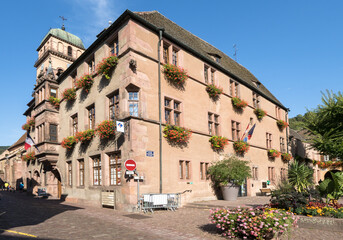 Half-timbered houses in Kaysersberg, Alsace, France