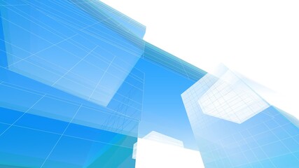 Abstract architecture background 3d illustration