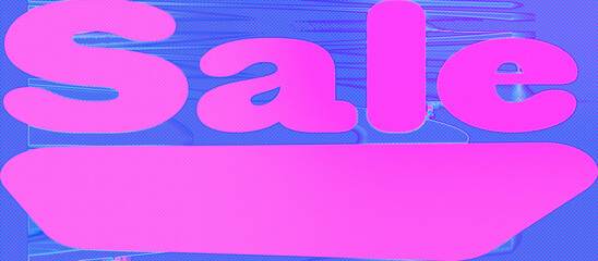 Abstract sale sign background image.