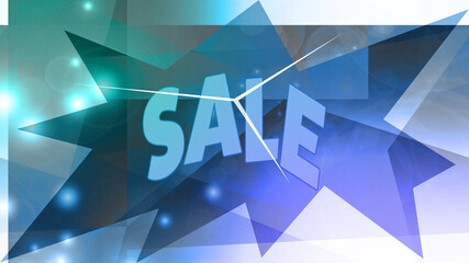 Fototapeta premium Abstract sale sign background image.