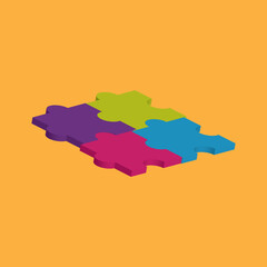 Obraz premium puzzle background eps vector icon book cover