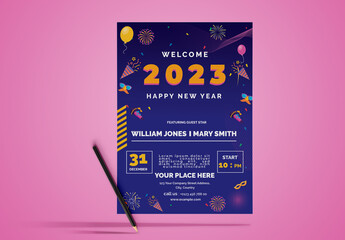 New Year 2023 Event Flyer