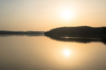 Beautiful lake landscape
