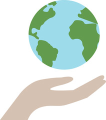 save the world, global, world with hand