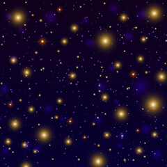 Obraz premium Night sky with sparkle vector
