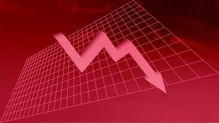 Abstract arrow and grid design background image.