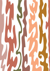 The background is abstract in retro colors. Suitable for web application background, fabric print, poster, banner. Modern illustration