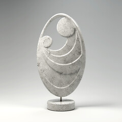 Mother And Child Abstract Sculpture
