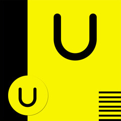 U Letter Logo Design