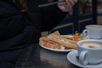 Cheese and onion toasties