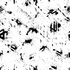 Vector Seamless Pattern. Seamless Texture with Grunge Elements.