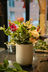 christmas decoration with flowers