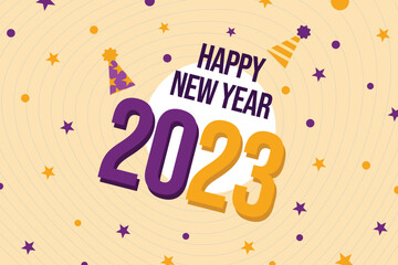 New year Template Background Banner Yellow wavy