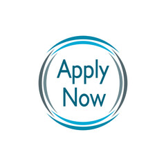 Apply Now button isolated on white background