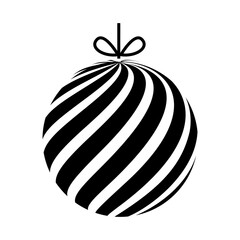Christmas ball icon vector set. christmas toy illustration sign collection. new Year symbol.