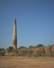 Picture of a place where bricks are being made.
