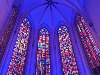 Kirchenfenster in der Überwasserkirche in Münster