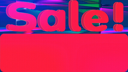 Abstract sale sign background image.